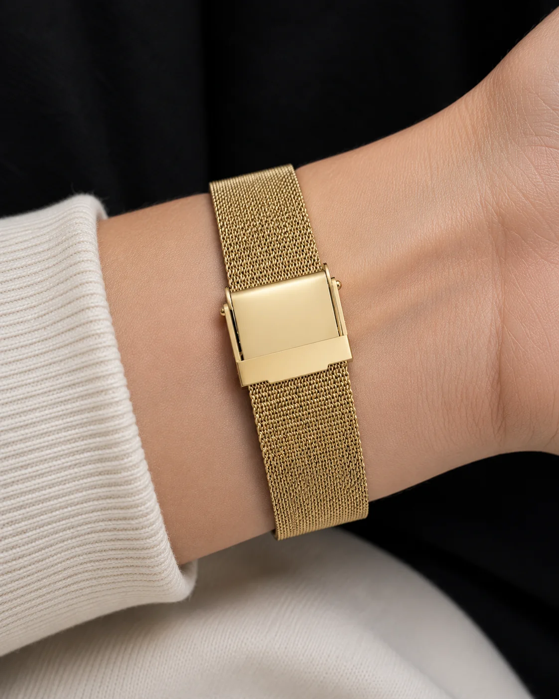 Gold mesh bracelet (16mm) - Image 3