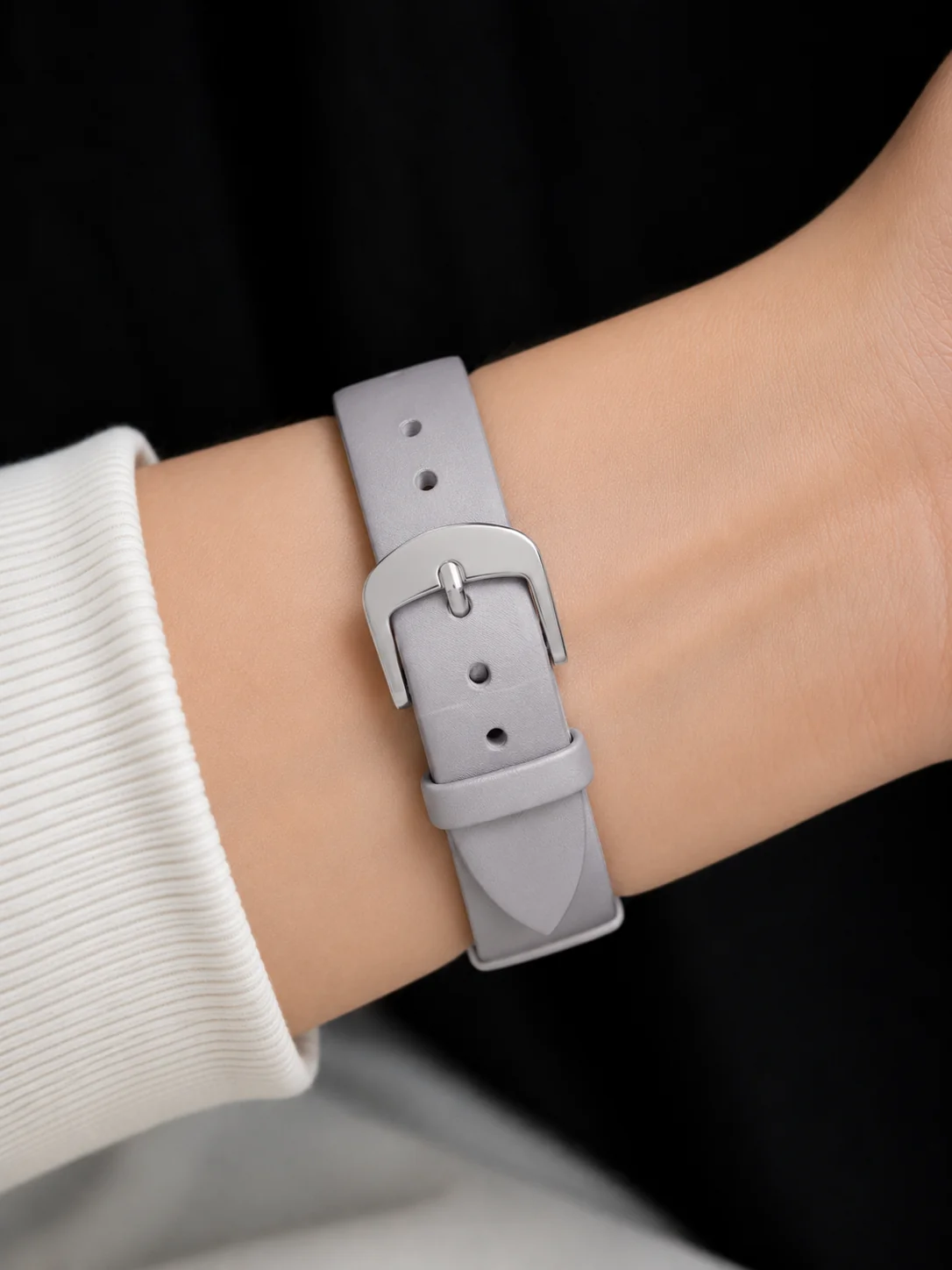 Satin Leather Grey (16mm) - Image 3