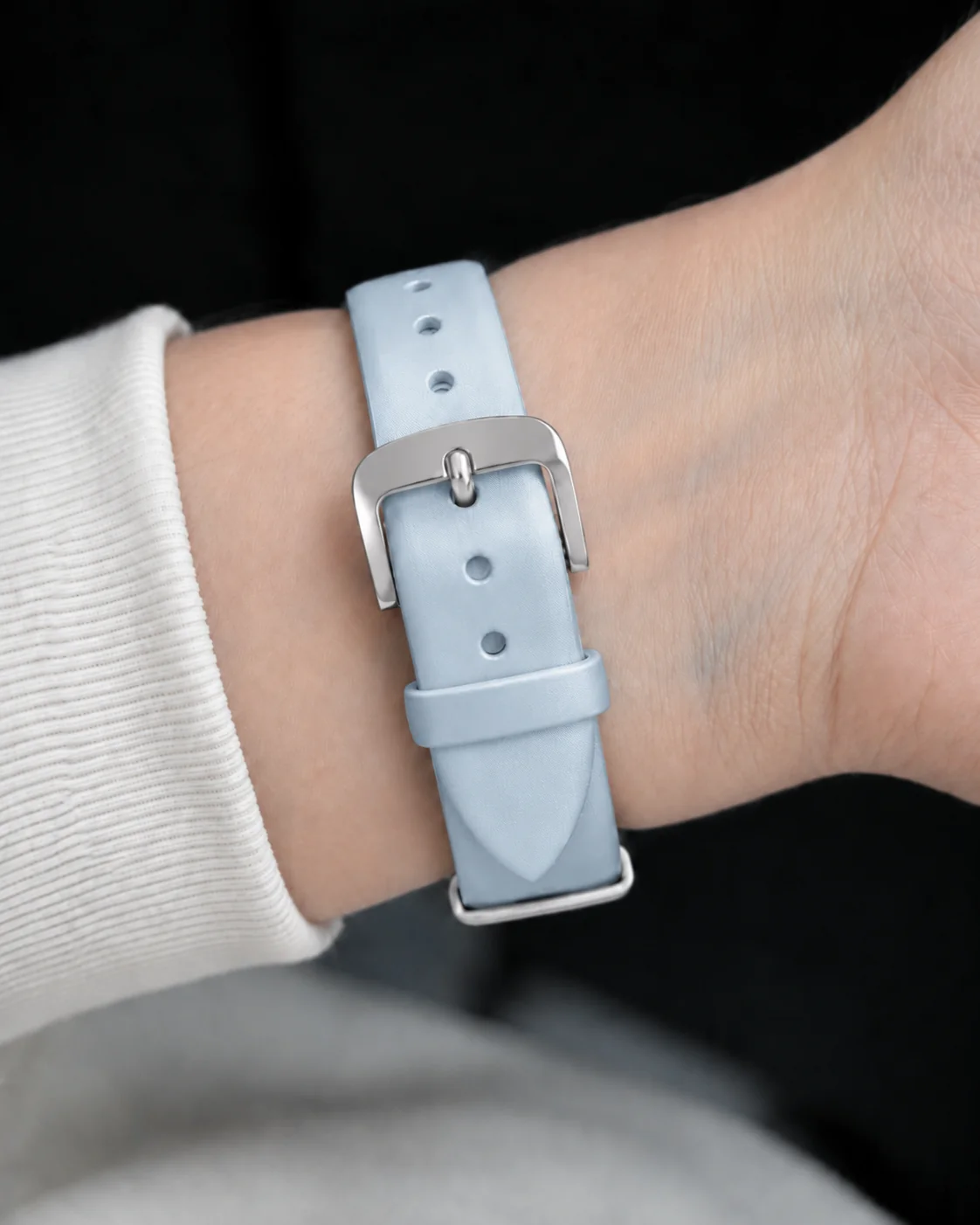Satin Leather Sky Blue (16mm) - Image 3